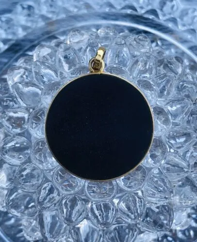 Antique 14k Gold Floral Pearl Pendant