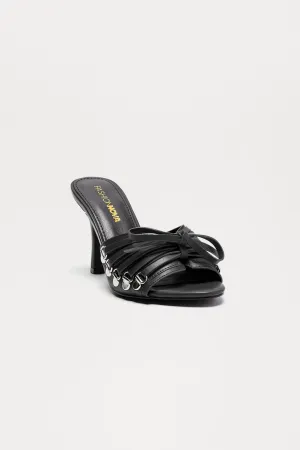 Arley Bow Mules - Black