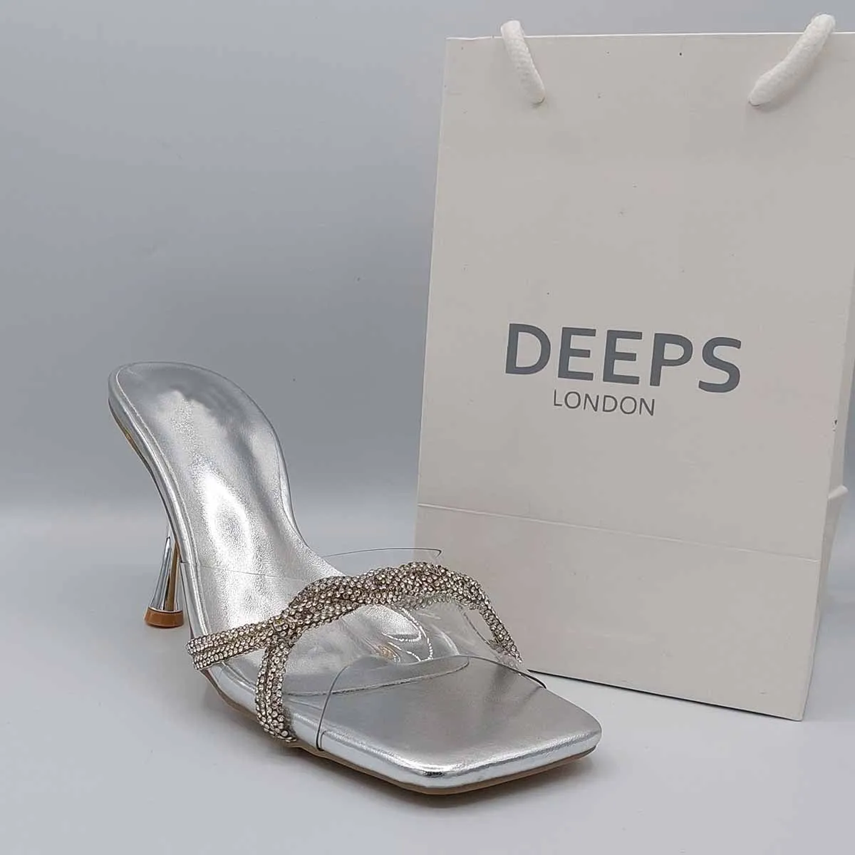 BLAIR STRAPPY DIAMANTE DESIGN MULE SANDAL