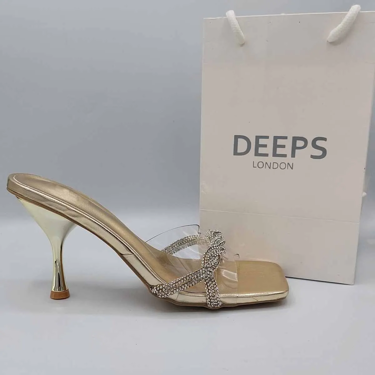 BLAIR STRAPPY DIAMANTE DESIGN MULE SANDAL