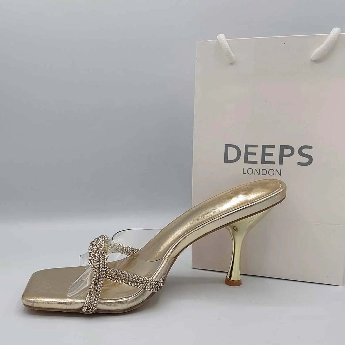 BLAIR STRAPPY DIAMANTE DESIGN MULE SANDAL