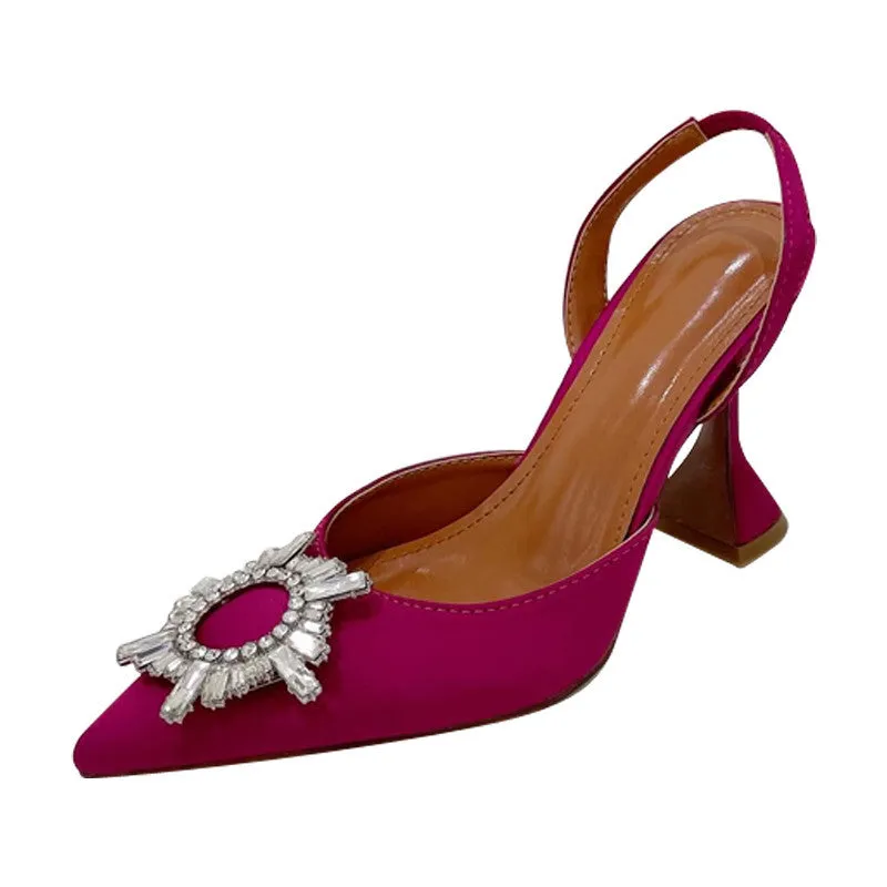 Crystal Slingback Pumps