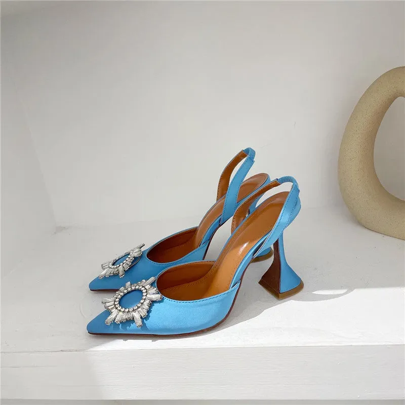 Crystal Slingback Pumps
