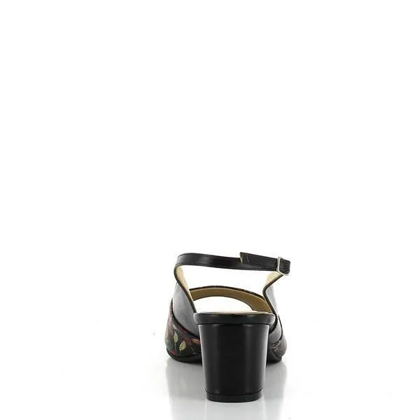 Dalessi Duprey Black Slingback Sandals