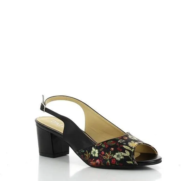 Dalessi Duprey Black Slingback Sandals