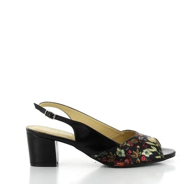 Dalessi Duprey Black Slingback Sandals