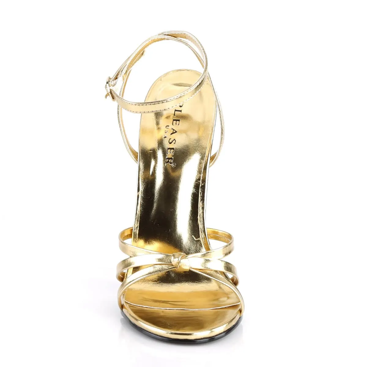 DOMINA-108 Gold 6 Inch Heel Sandals