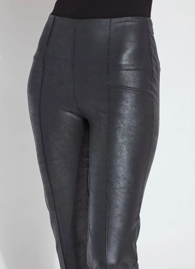 Final Sale Elysse Foiled Leather Pant in Black - Lysse 10-3401