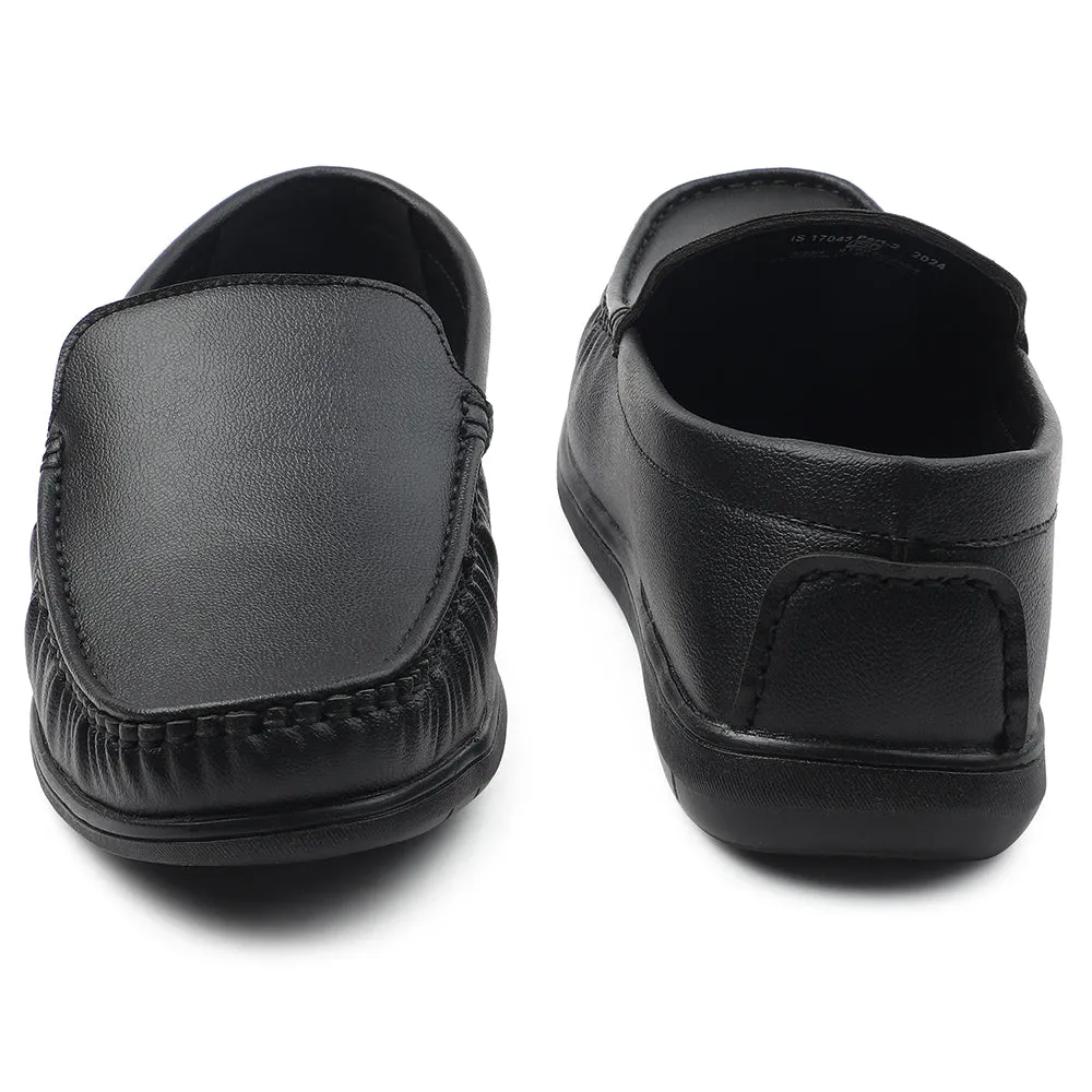 Fortune Black Formal Loafers For Men CLASSIK-1E By Liberty