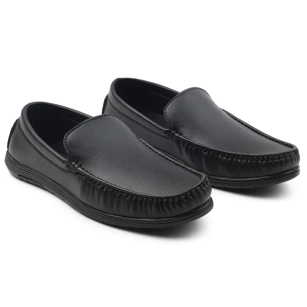 Fortune Black Formal Loafers For Men CLASSIK-1E By Liberty
