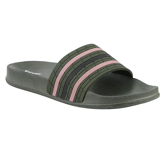 FUEL SLF-03 Kids Slippers (Olive/Black)