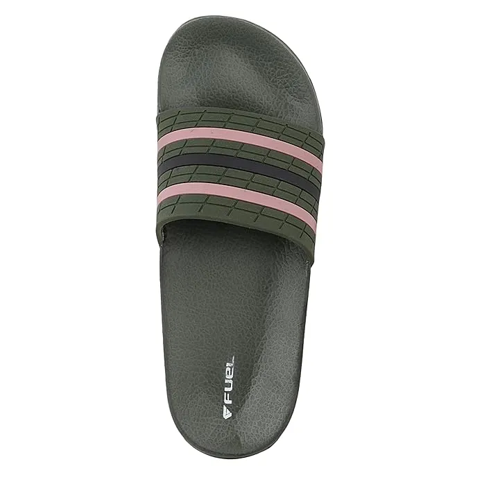 FUEL SLF-03 Kids Slippers (Olive/Black)