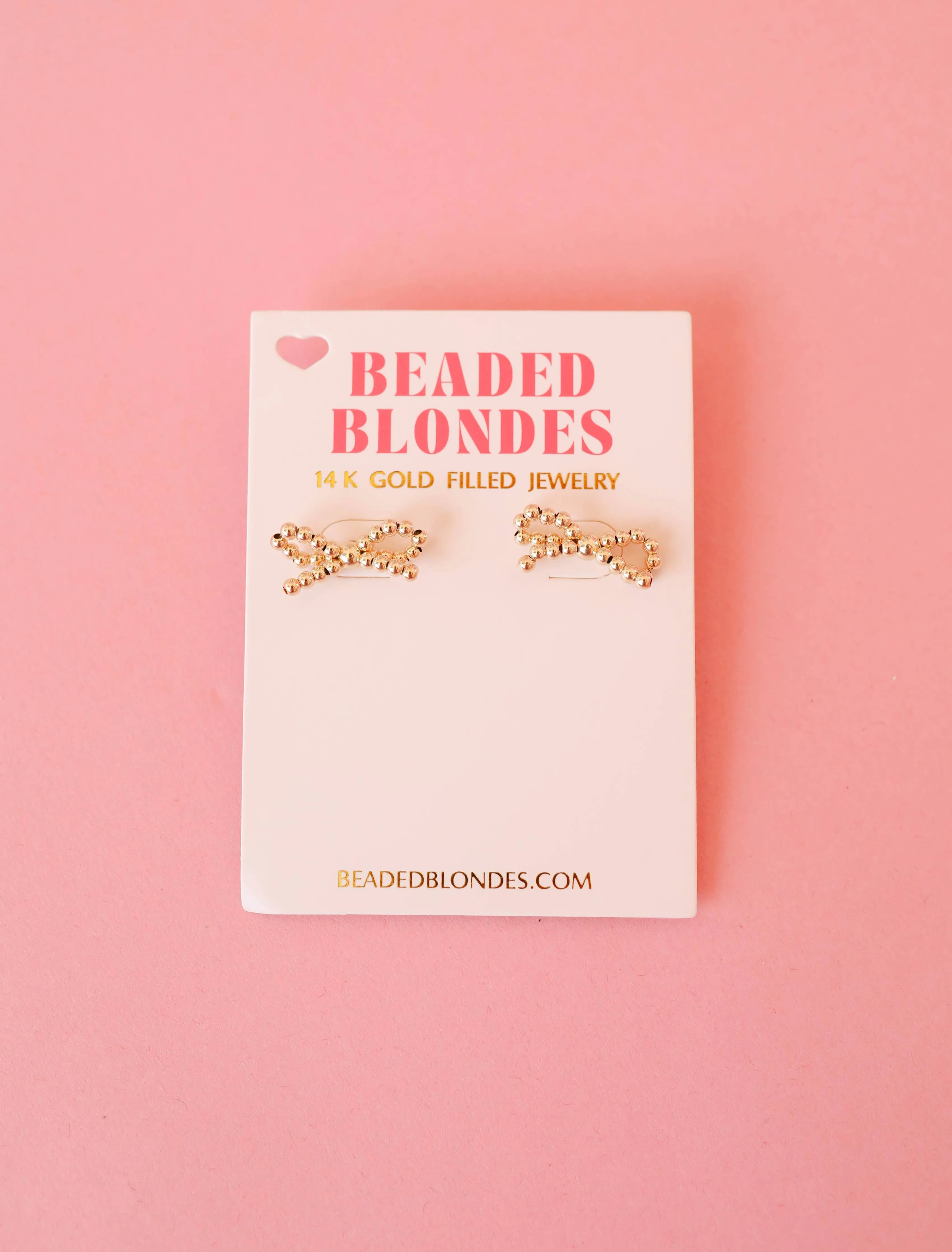 Gold Bow Earrings