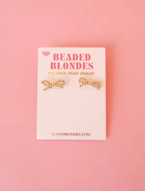 Gold Bow Earrings