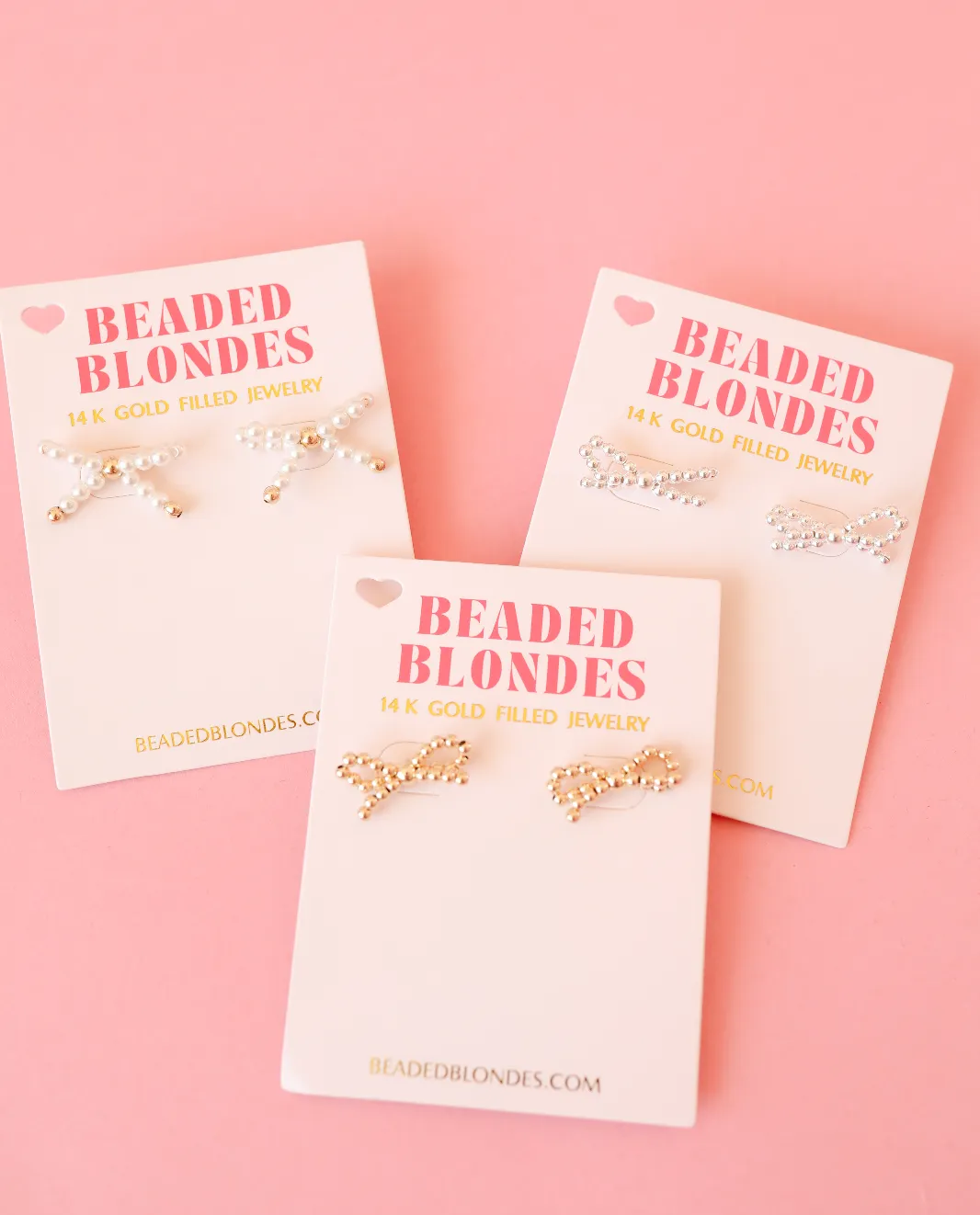 Gold Bow Earrings