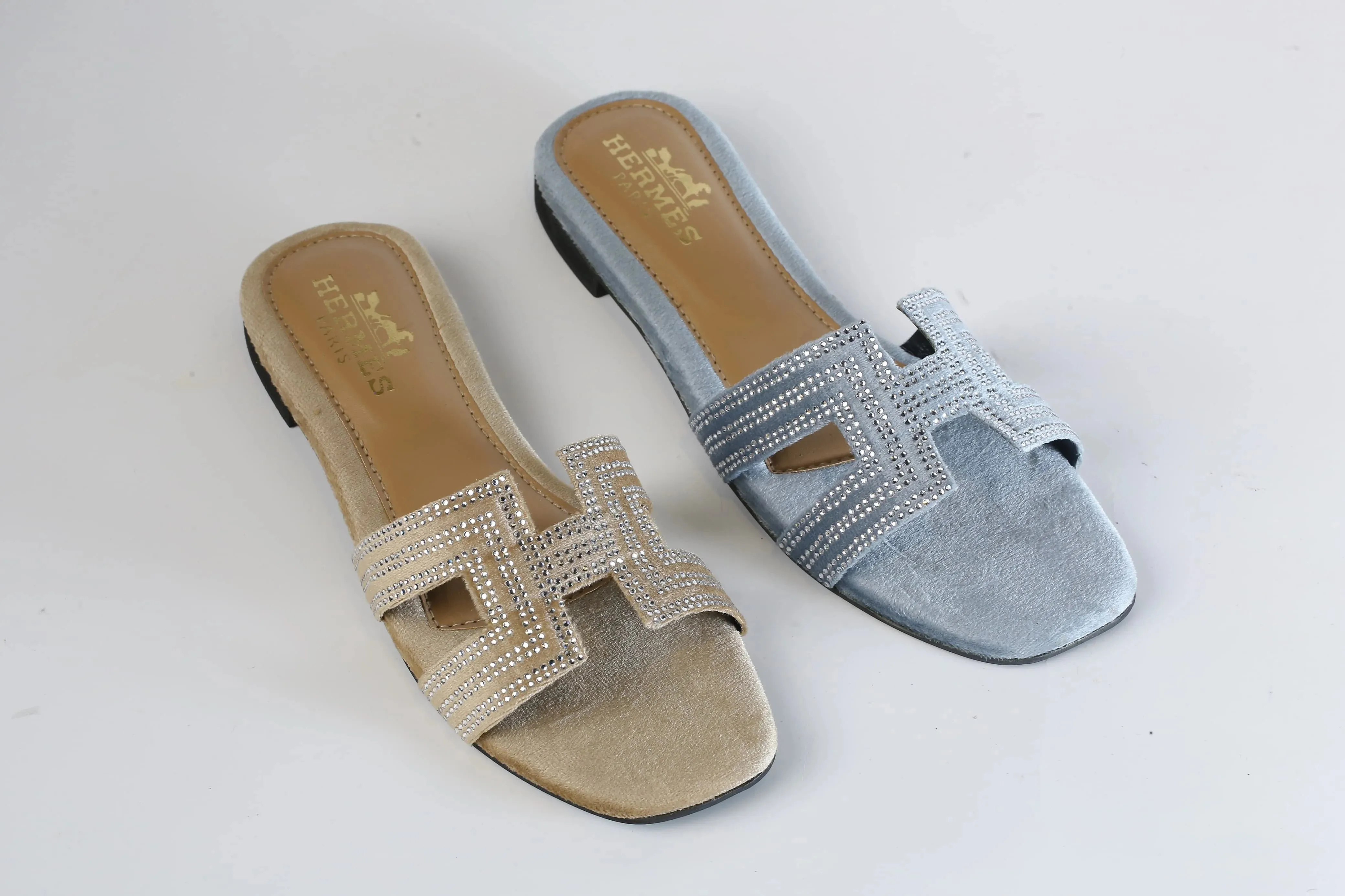 HERMES ORAN SANDAL - GREY