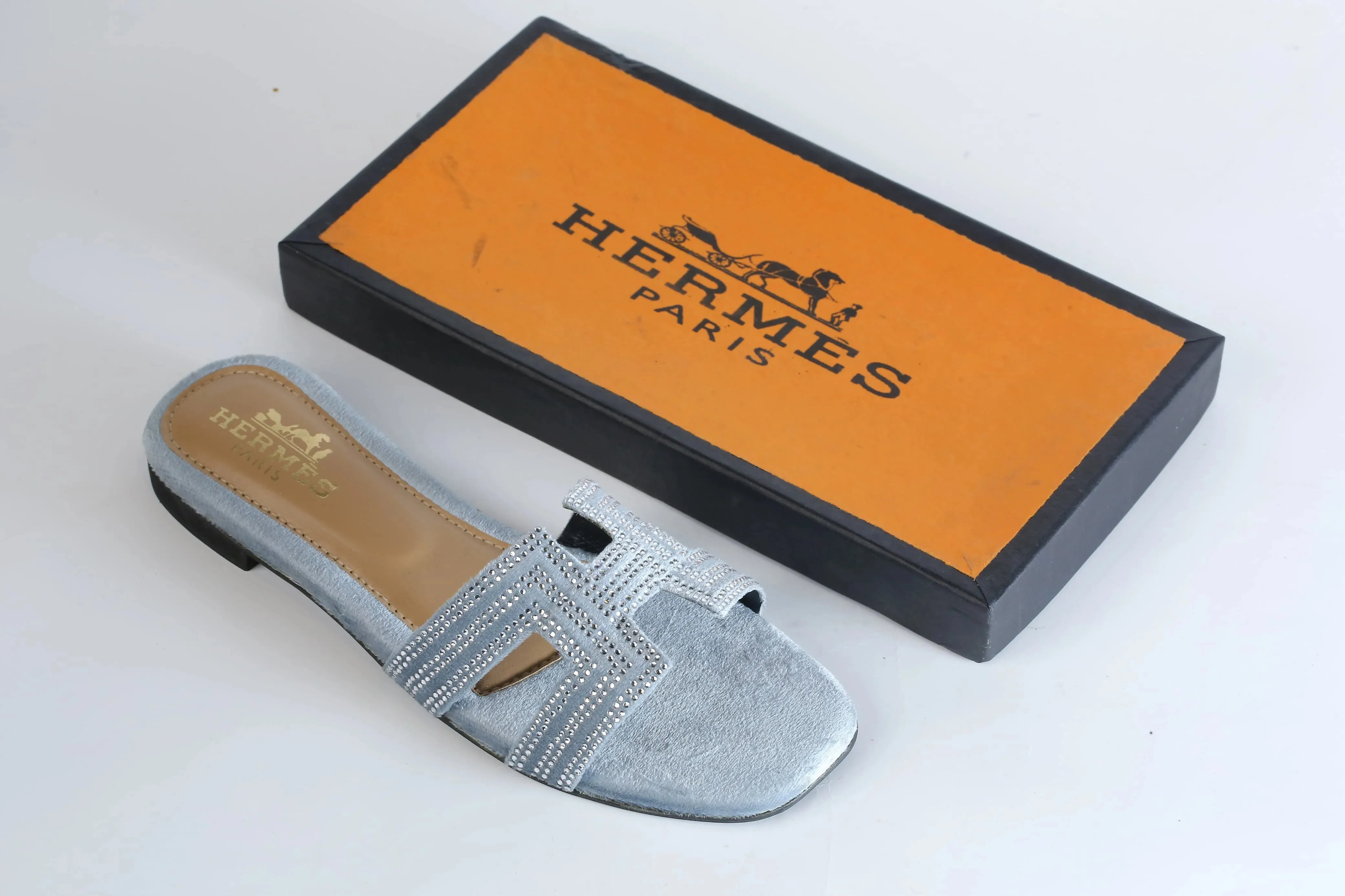 HERMES ORAN SANDAL - GREY