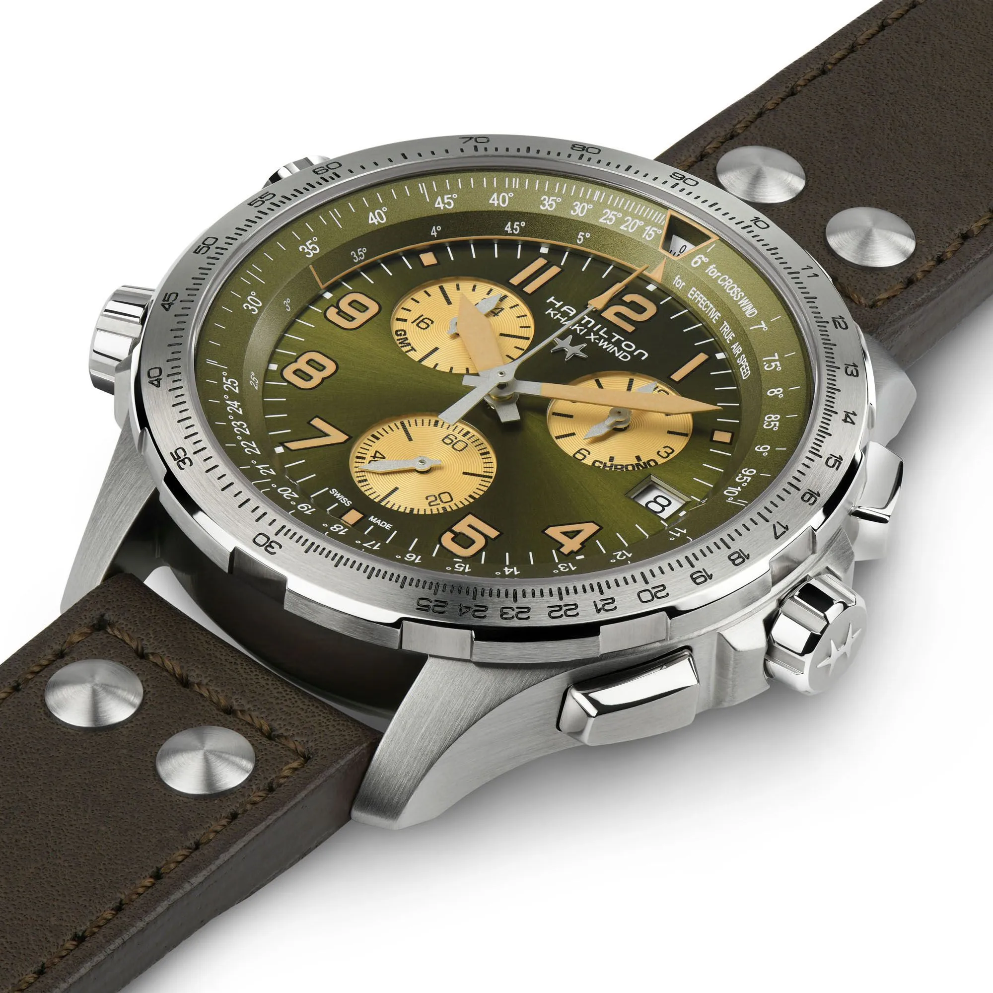 HML Watch Khaki Aviation X-Wind GMT Chrono Quartz