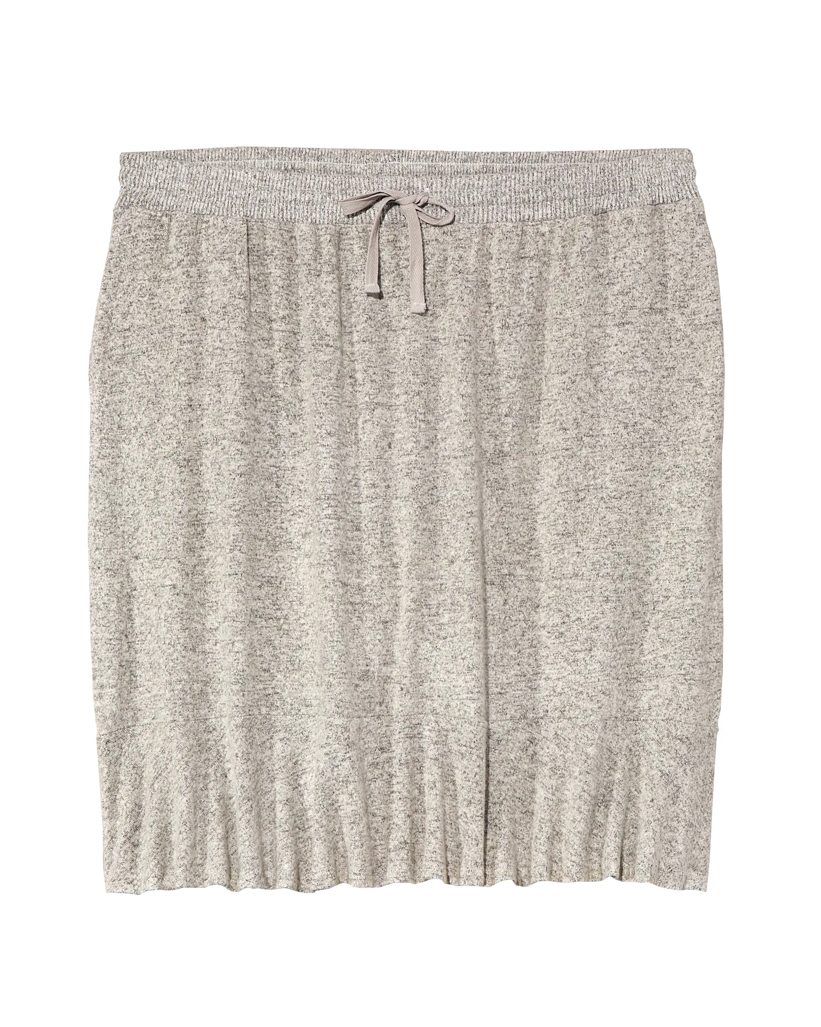 Lilia Ruffle Hem Skirt | Light Grey