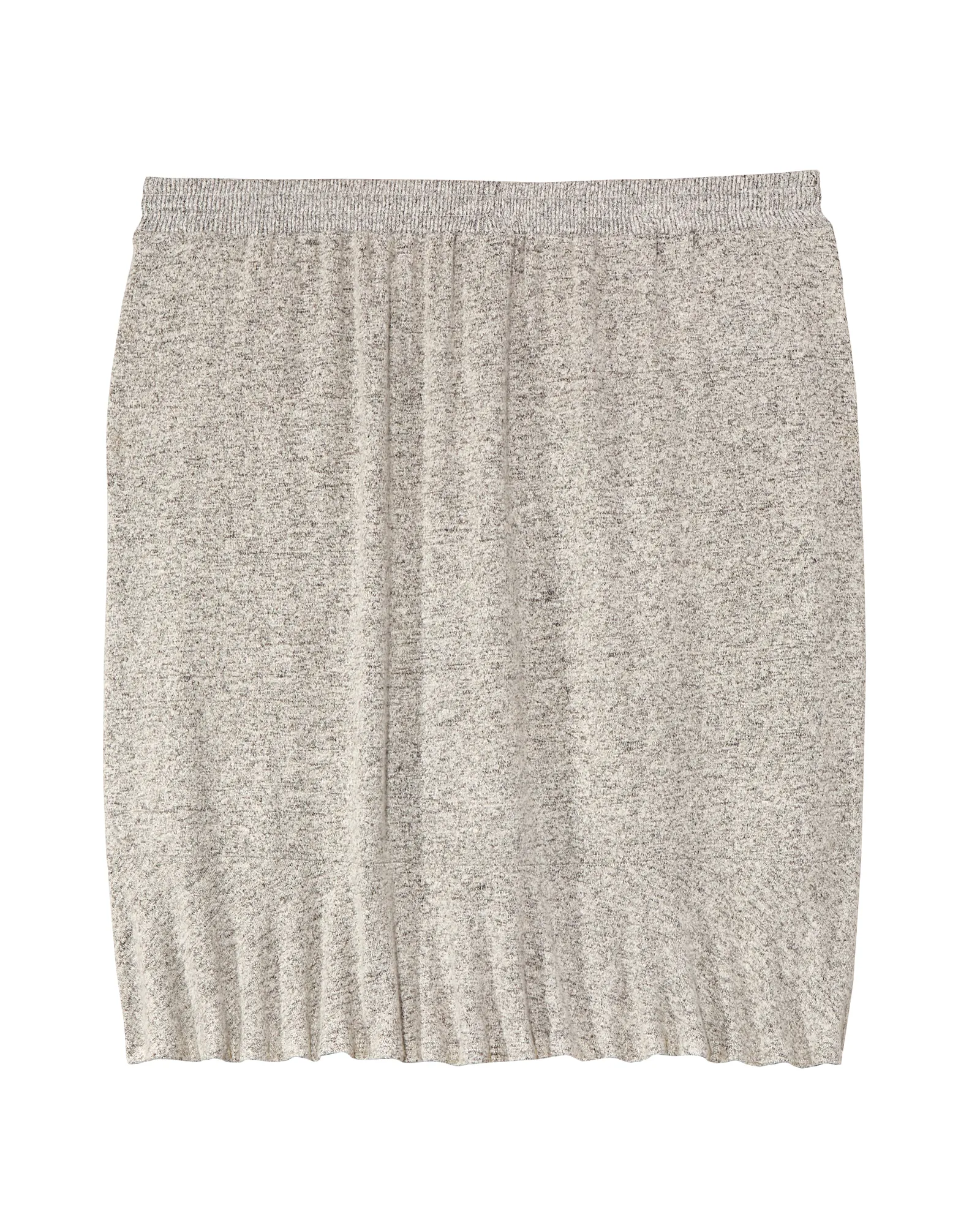 Lilia Ruffle Hem Skirt | Light Grey