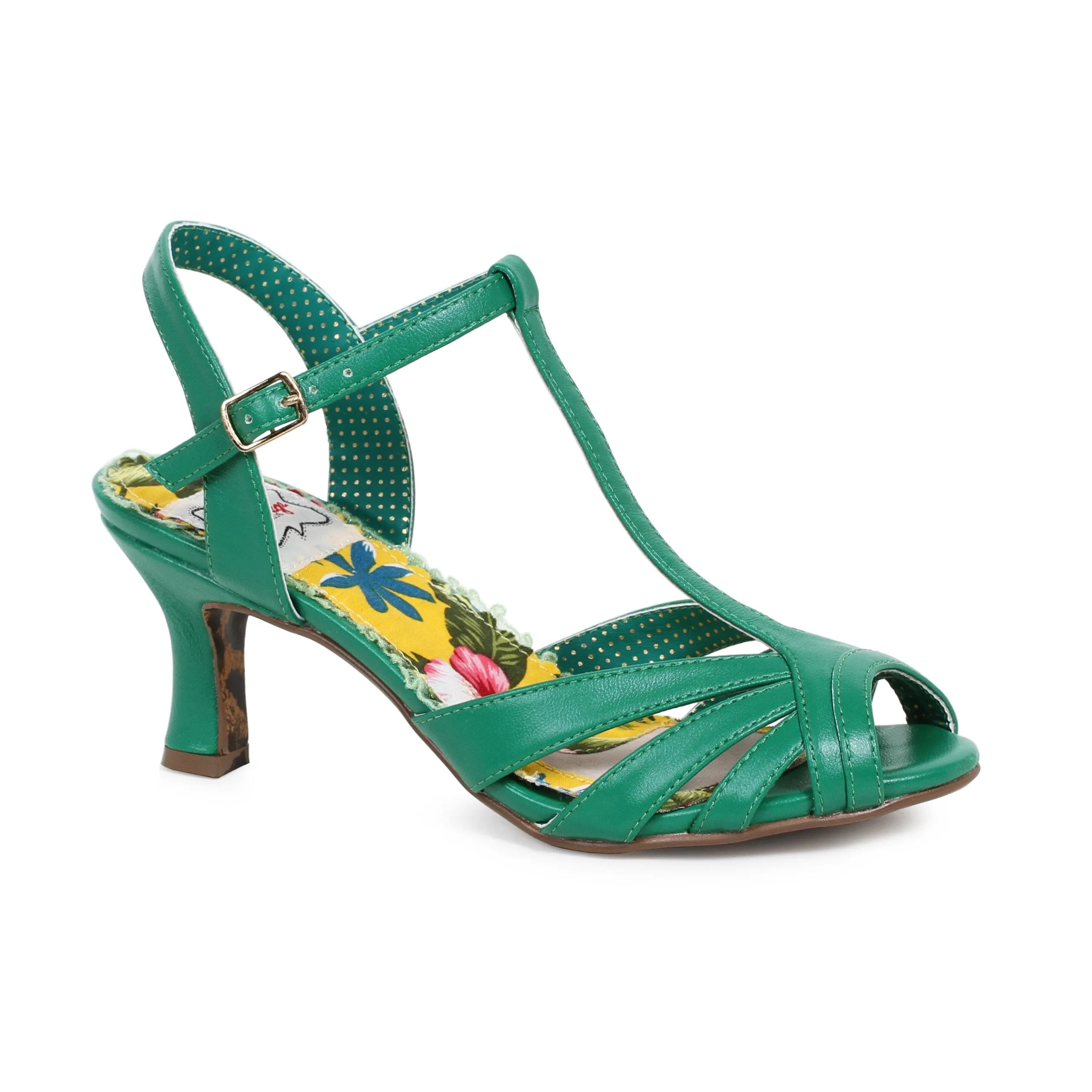 Peep Toe T Strap Sandal