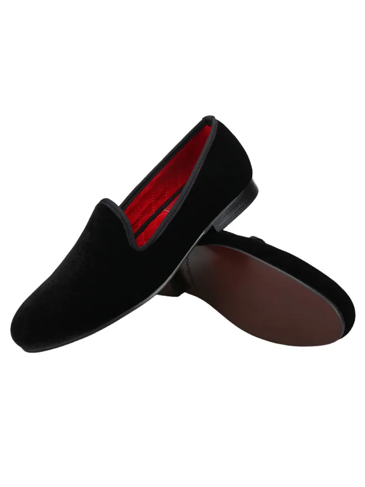 Piergitar European and American trendy banquet party wedding men's formal loafers suede slip-on shoes for men