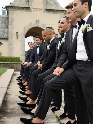 Piergitar European and American trendy banquet party wedding men's formal loafers suede slip-on shoes for men