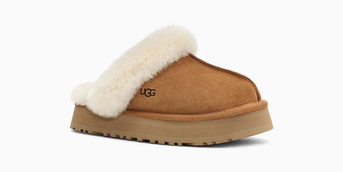 UGG Womens Disquette Platform Slippers - Chestnut