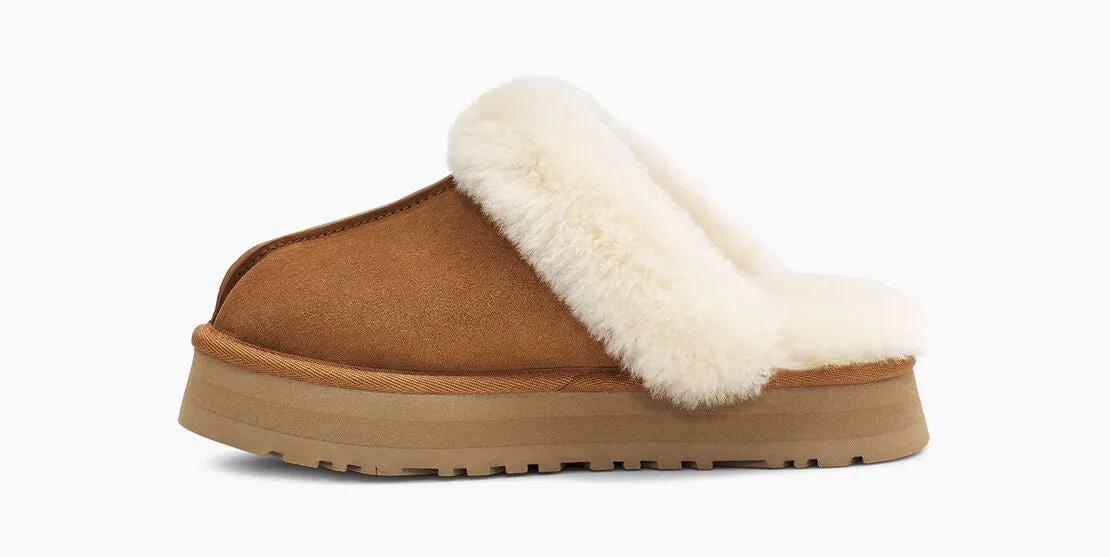 UGG Womens Disquette Platform Slippers - Chestnut