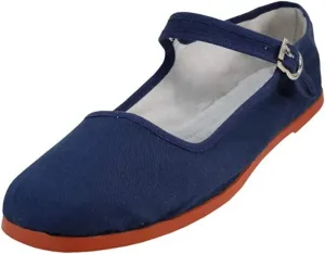 Women's Mary Jane Cotton Shoes Ballerina Ballet Flat Slip on Slippers Multiple Colors